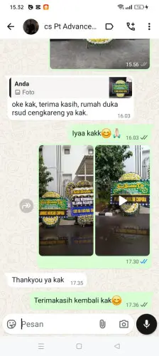 Testimonial Papan Bunga Pernikahan banjarbaru