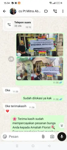 Testimonial Papan Bunga banjarbaru