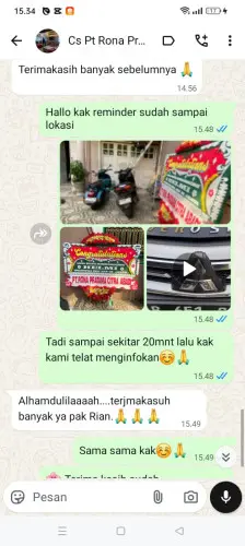 Testimonial Papan Bunga banjarbaru